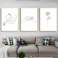 thumbnail image 2 of Modern  Painting, Simple Abstract Line  Wall Art, For Living Room Bedroom, 2 of 8