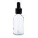 thumbnail image 3 of Botella de vidrio vacía con gotero, 6 unidades, para aromaterapia con aceites esenciales líquidos. Claro, 3 of 8