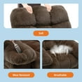 thumbnail image 6 of Manual Recliner Chair for Living Room, Ergonomic Fabric Accent Chair with Side Pockets, Breathable Upholstered Lazy Recliner Single Sofa with Steel Frame, Brown, 6 of 7