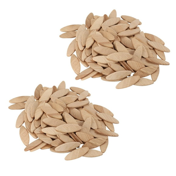 200Pcs No. 0 Assorted Wood Biscuits for Tenon Machine Woodworking Biscuit Jointer Woodworking Accessory,200 * Wood Biscuits,Wood color