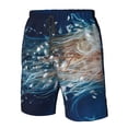 thumbnail image 4 of Vsdgher White Jellyfish Dansing in the Ocean Men's Beach Shorts, Surfing shorts, Swim trunks, Quick Dry Swim Trunks for Surfing Beach Fun -XX-Large, 4 of 6