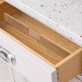 thumbnail image 3 of 2pcs Drawer Divider Kitchen Expandable Drawers Organizer Bamboo Utensil Divider (Short Style), 3 of 8