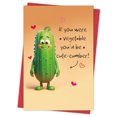 thumbnail image 1 of Tarjeta de San Valentín Serzhiho Cute-Cumber Pun para él y ella, 1 of 8