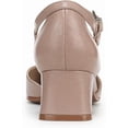 thumbnail image 5 of Naturalizer Women's Maddox Block Heel Ankle Strap Pump Warm Taupe Leather 9.5M, 5 of 5