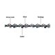 thumbnail image 4 of (5 PACK) 4 Inch Mini Chainsaw Chain Replacement for Cordless Electric Portable All 4 Inch Mini Chainsaw Guide Saw Chain, 4 of 5