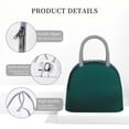 thumbnail image 4 of Easygdp Dark teal green Bolsa de Almuerzo Insulada Grande, Forro de Aluminio, Diseño Espacioso, a Prueba de Fugas, Ideal para Trabajo, Picnics, Viajes y Actividades al Aire Libre, 4 of 6