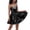 Black, variant on Women's Metallic Shiny Mini Dress Summer Party Sparkle Pleated Spaghetti Strap Dresses Club Dance Trendy Soft Costume