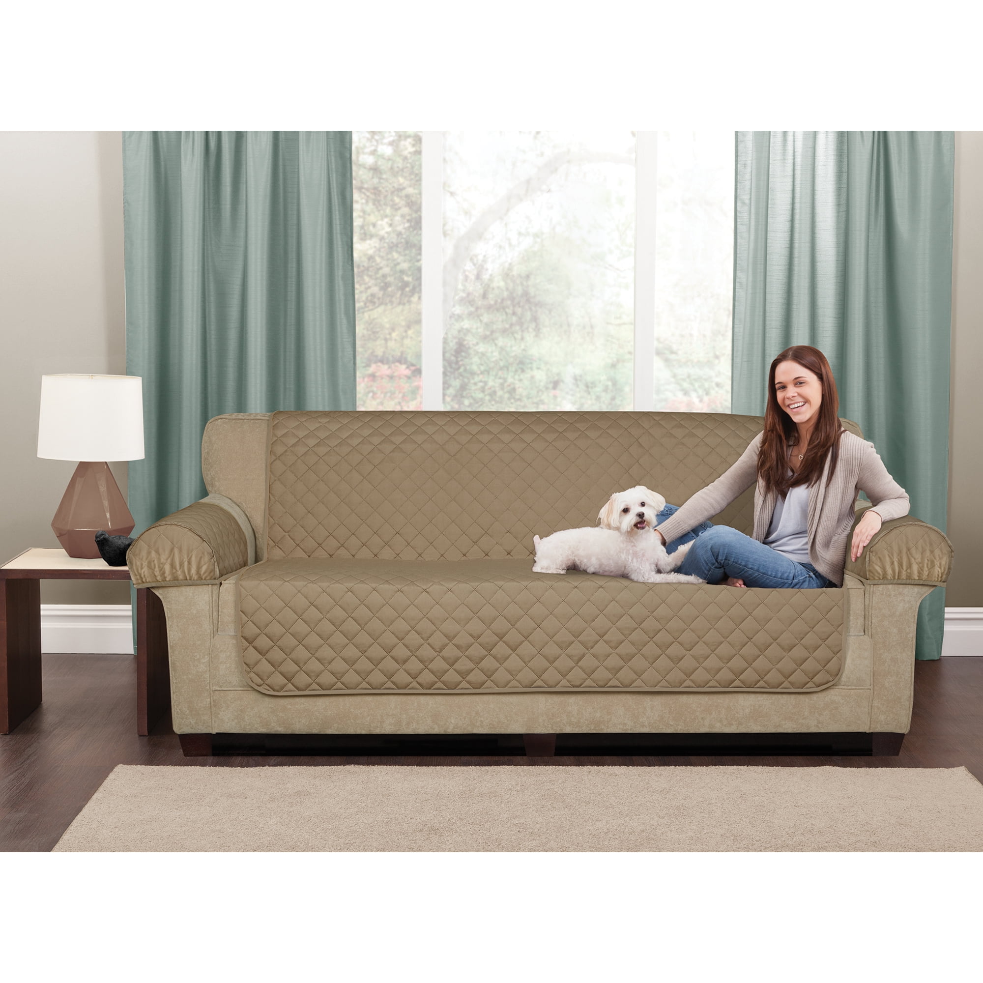 Better Homes and Gardens Waterproof NonSlip Faux Suede Loveseat