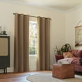 thumbnail image 5 of Sun Zero Nolan Energy Efficient Blackout Grommet Curtain Panel, 40"X84", Beige, 5 of 9