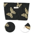 thumbnail image 4 of Unique Bargains 1 Pc Vintage Butterfly Makeup Bag Polyester Black Large, 4 of 5