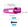 thumbnail image 2 of Aluminum Alloy 25T Steering Servo Single Sided Pink Arm Horn for RC Car/Boat/Airplane Boat Accessories 2 Pcs, 2 of 6