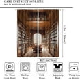 thumbnail image 6 of Bookshelf Curtains, Vintage Library with Books Window Treatments for Kids Bedroom, Wooden Wooden Antique Bookcase Drapes 2 Panel Sets,55x63 Inch, 6 of 6
