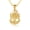 Yellow, variant on Gold United States Navy Officially Licensed Chief Petty Officer Anchor (10K White Gold, Pendant with 16" chain)