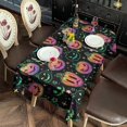thumbnail image 2 of Colorful Halloween Pumpkins Rectangle Tablecloth 60"x102",Waterproof Polyester Rectangle Table Cloth, Wipeable Spillproof Polyester Tablecloth for Dining, Camping, Indoor and Outdoor, 2 of 6