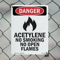 thumbnail image 4 of GHS Acetylene No Smoking OSHA Danger Aluminum Sign 18 Inch x 12 Inch - 10 Pack, 4 of 8