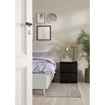 thumbnail image 3 of Tvilum Scottsdale 2 Drawer Wood Nightstand in Black, 3 of 11
