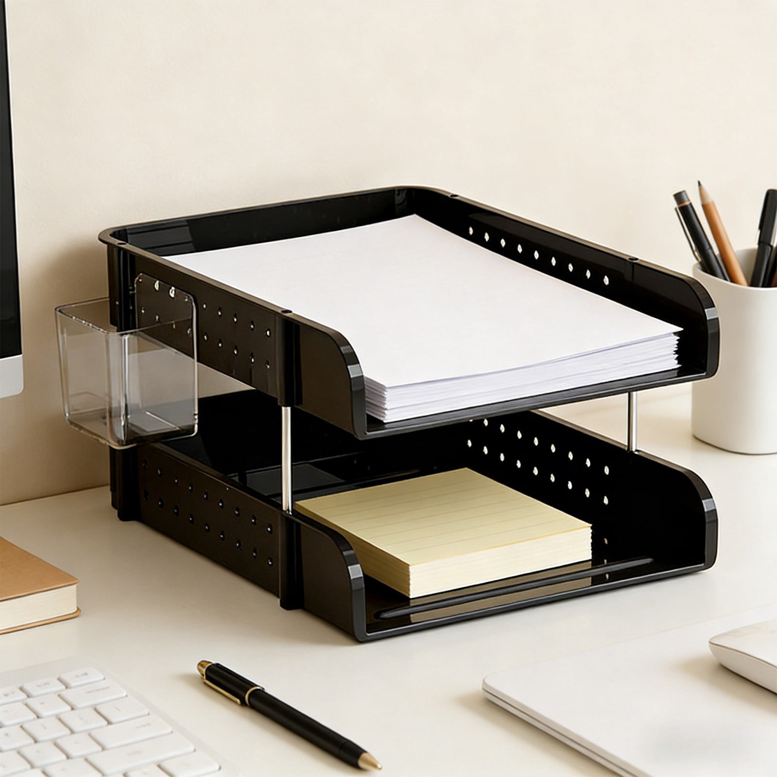 Desk Organizers and Storage, Desktop Organizer, File Storage, Desk Organizer 13.19 x 10.16 x 6.69 inches, File Tray Accessories Rack for Desktop Office Desk Drawers
