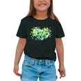 thumbnail image 4 of ZHUASHUM Baby Easter T Shirts For Boys Girls Soft St. Patrick'S Day Clover Print Short Sleeve Crew Neck Children'S Tops A 8-9 Years, 4 of 5
