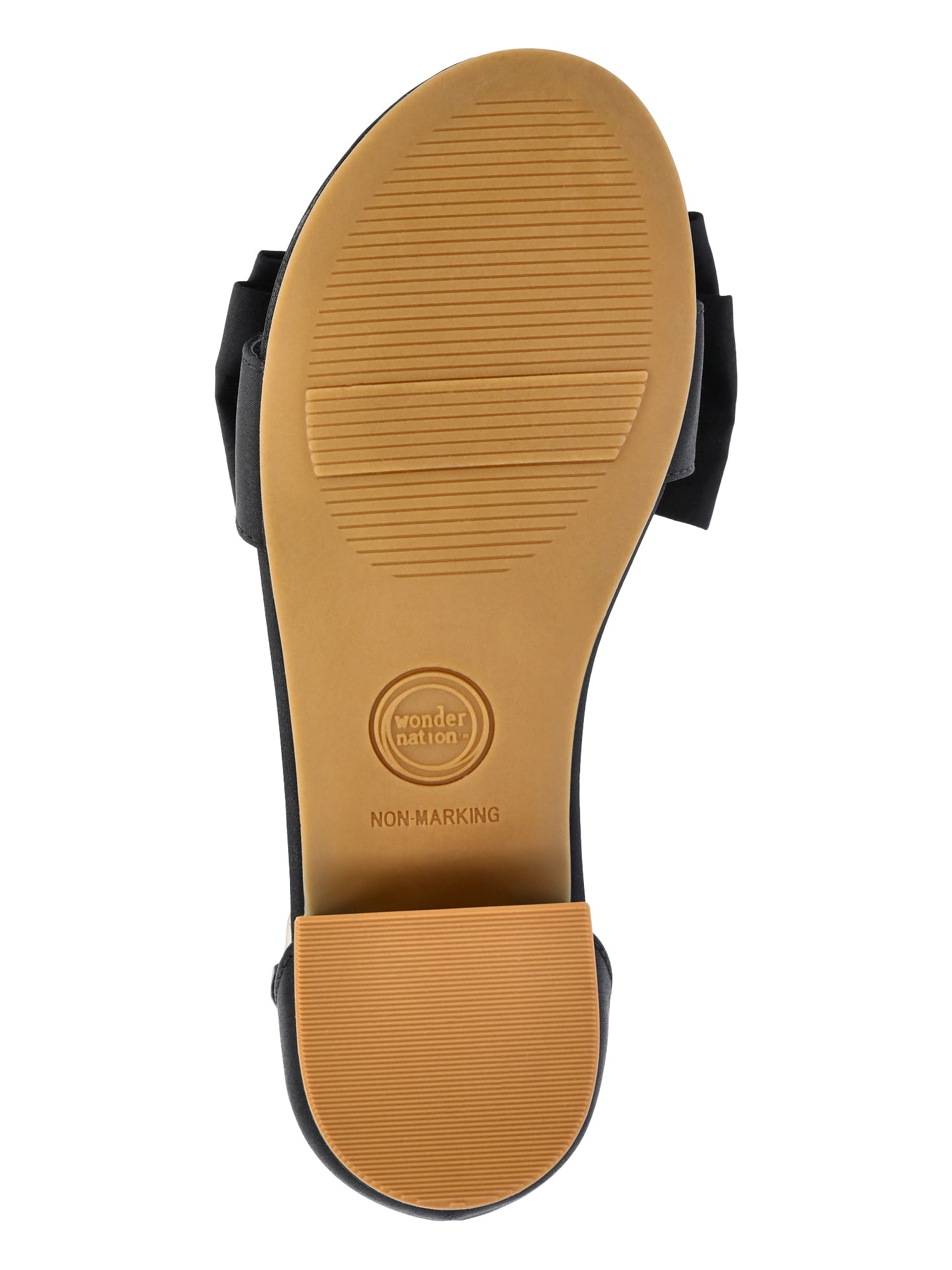 Wonder Nation Toddler, Little, and Big Girls Bow Heeled Sandals