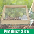 thumbnail image 3 of Keyohome Soil Sifter Lightweight Wood Sifter for Rocks Multifunctional Hand Held Garden Dirt Sifter with Sifting Screen,Wood Color, 3 of 9
