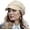 4-beige, variant on Women Newsboy Hats Cabbie Hat Beret Paperboy Tweed Baker Boy Cap