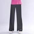 thumbnail image 5 of Gyexs Girls Oversized Wide Leg Sweatpants Drawstring Kids Baggy Straight Leg Track Pants Casual Plain Pockets (Toddlers, Dark Gray, 2-4 Years), 5 of 8