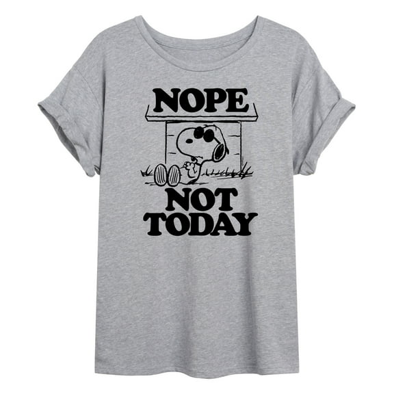 Peanuts - Joe Cool Nope Not Today - Women's Oversized T-Shirt