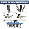 thumbnail image 5 of Portable Camping Cot with Mattress - Outdoor Folding Heavy Duty Sleeping Bed for Adults, 5 of 6
