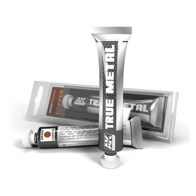 Paint AK Interactive True Metal Wax, tubo de cobre de 20 ml