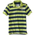 thumbnail image 1 of Aeropostale Mens Stripe Ny Rugby Polo Shirt, Verde, X-Large Aeropostale polo, rugbi, 1 of 1