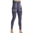 thumbnail image 2 of ZQUUVOU Mans Winter Long Johns Solid-Color Underwear Leggings Fleece Thick Underwear Thermal Pants Gray, 2 of 6