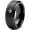 Black, variant on Tungsten Marijuana Weed Cannabis Leaf Band Ring 8mm Men Women Comfort Fit Black Dome Brushed Polished