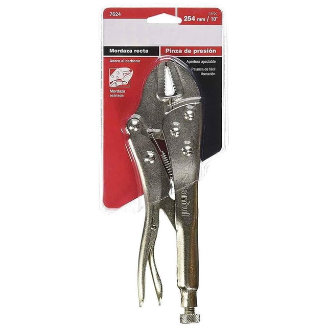 Pinza de Presión Ajustable Recta 10 Pulgadas De Acero Santul 7624
