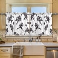 thumbnail image 2 of Yayeee Kitchen Curtains Tier Set of 2 Light Filtering 57"x24" Over Sink Window Panels, Football Player Pattern, 2 of 7