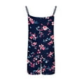 thumbnail image 4 of Nuoqisi Summer Rompers for Women Floral Beach Sleeveless Shorts Overalls Boho Outfits 2026 Jumpsuit With Pockets, 4 of 5
