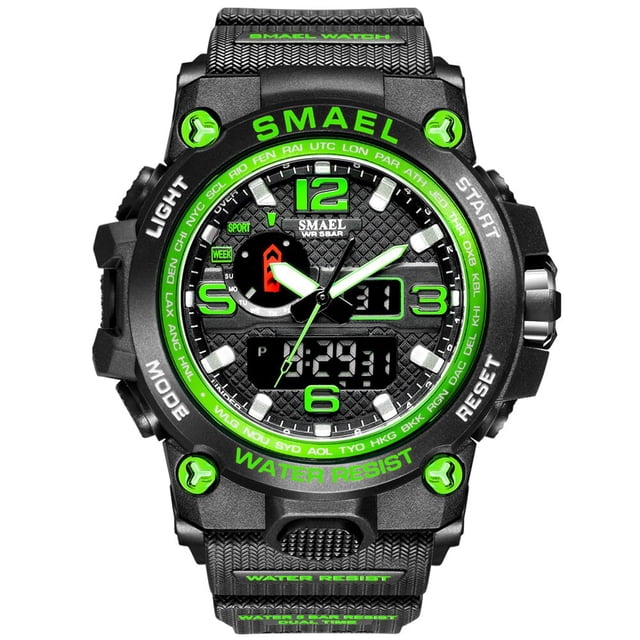 Relojes SMAEL para hombre, reloj resistente al agua de 50M, alarma, reloj para hombre 1545D, reloj de pulsera de doble pantalla, reloj militar de cuarzo, nuevo deporte para hombre Tan Jianjun unisex