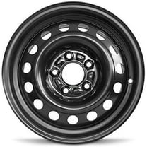 Wheel For 2019-2024 Kia Forte 15 inch 5 Lug Black Steel Rim Fits R15 Tire