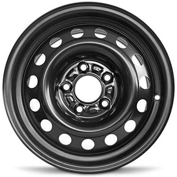 Wheel For 2019-2024 Kia Forte 15 inch 5 Lug Black Steel Rim Fits R15 Tire