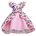 thumbnail image 2 of YTDSCS Kids Toddler Girls Dresses Baby Summer Floral Dresses Princess Dress Girls Dresses Girls Party Dress Bridesmaid Ball Gown Wedding for 2-10 Years, 2 of 8