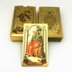 thumbnail image 2 of Cartas de Tarot doradas de alta calidad con libro de guía, oráculo de plástico, juego de mesa impermeable, regalo de astrología L702, 1 cubierta Fivean unisex, 2 of 2