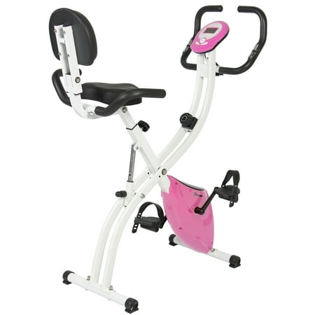 Best Choice Products Folding Exercise Bike - Pink (Best Exercise Equipment For Arthritic Knees)