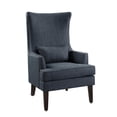thumbnail image 2 of Lazzara Home Rheit Indigo Textured Upholstery Wingback Accent Chair, 2 of 7