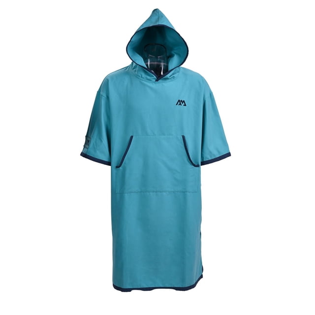 Aqua Marina Micro-Fabric Change Poncho (Aqua) – Adult, Large Size, Quick-Drying