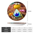 thumbnail image 4 of Lsque Pikmin Pattern Ceramic Decorative Plate Decorative Plates with Display Stand Personalized Porcelain Plate Ceramic Ornaments for Wall Hanging Decoration-7in, 4 of 6