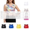 Cathalem Girls Sleeveless Neck Sequined Crop T Shirts Shiny Glitter — free download