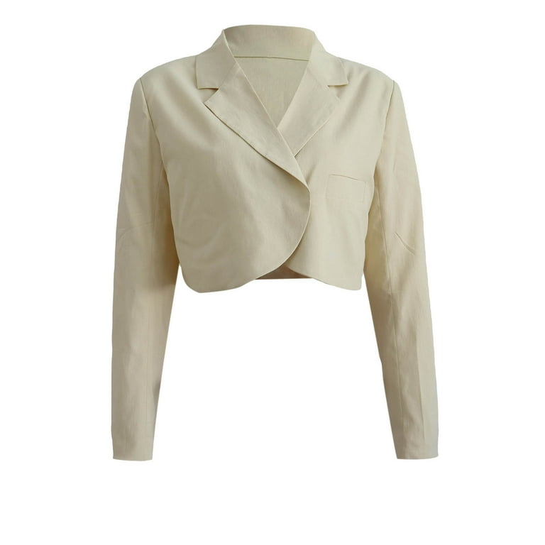 Cream short deals blazer