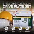 thumbnail image 2 of Master Mechanic 6 Piece Bi Metal Hole Saw Set for Easy Cutting Wood & Steel, 2 of 5