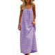 thumbnail image 5 of Una Línea de Vestidos de Verano para las Mujeres 2025 sin Mangas Cami sin Espalda Vestido de Sol Largo Corria de Espagueti Vestidos para las Mujeres, 5 of 9