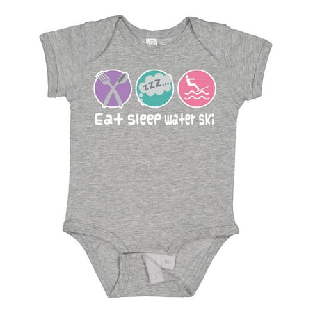 

Inktastic Water Skiing Eat Sleep Water Ski Gift Baby Girl Bodysuit