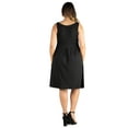 thumbnail image 2 of Women’s Plus Size Sleeveless Midi Fit and Flare Pocket Dress, 2 of 5